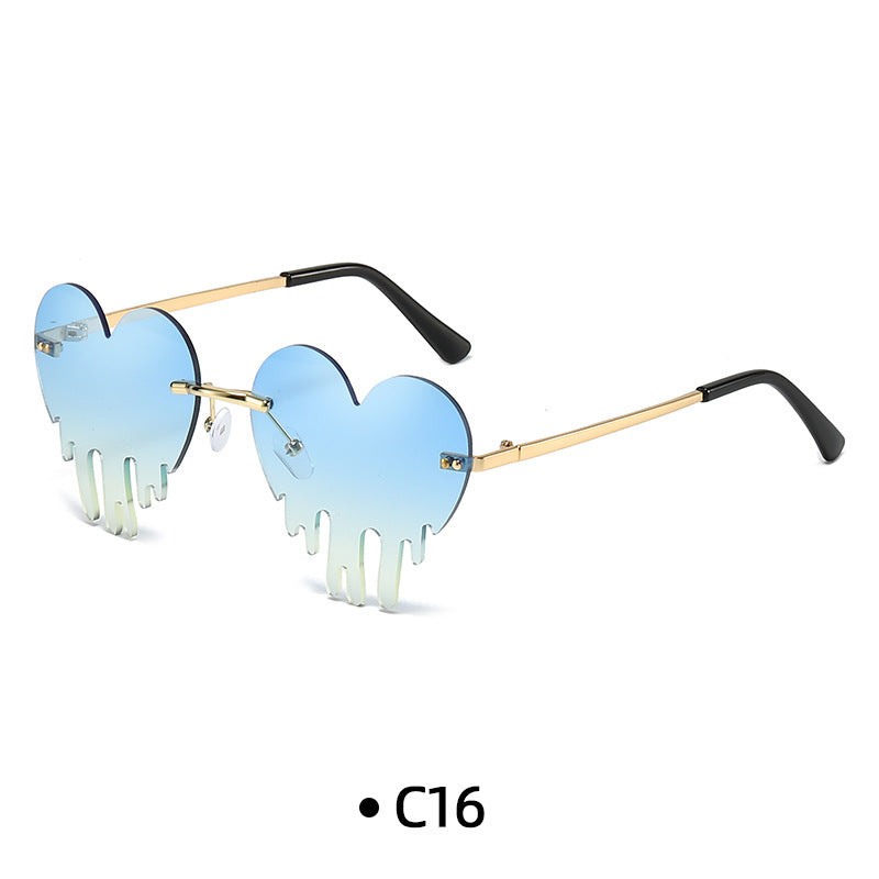 Wholesale 028 New Fashion Personalized Sunglasses Colorful Ocean Lens Sunglasses for Men and Women